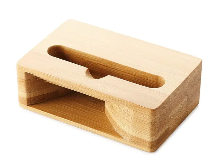 Bamboo Phone Stand with Natural Amplifier