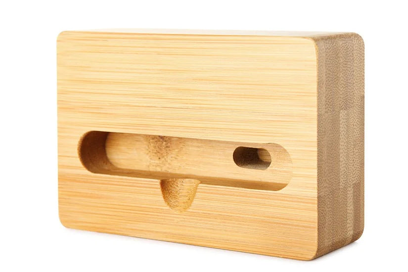 Bamboo Phone Stand with Natural Amplifier