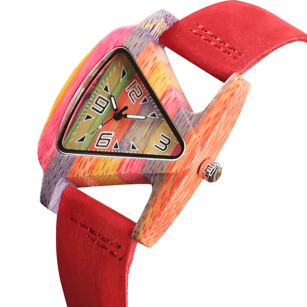 Fish Design Bamboo Casual Watch