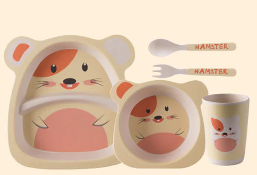 Bamboo Fiber Kids Dinner Set