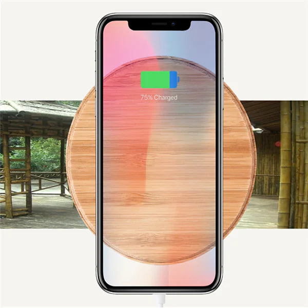 Qi Wooden Wireless Charging Pad