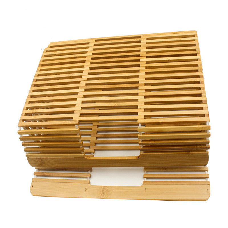 Handcrafted Woven Bamboo Square Beach Bag