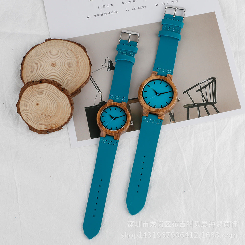 Bamboo Couple's Watch Set