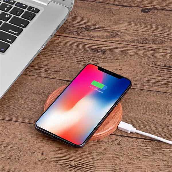 Bamboo Wood Wireless Charger and Charging Base