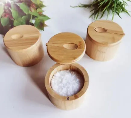 Bamboo Condiment Container
