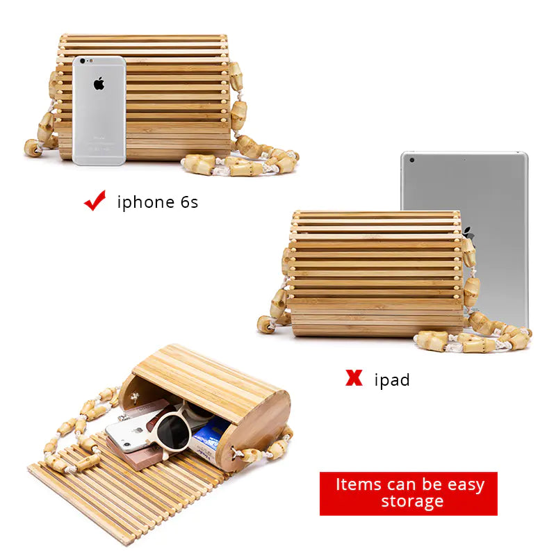 Chic Bamboo Crossbody Bag