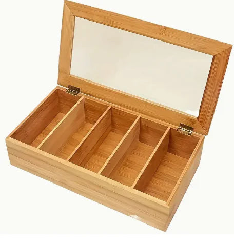 Bamboo Tea Storage Box