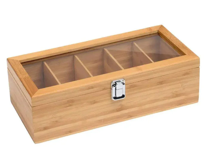 Bamboo Tea Storage Box
