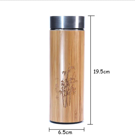 Bamboo Insulated Flask