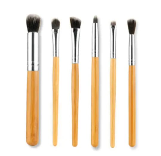 Bamboo Makeup Brush Set