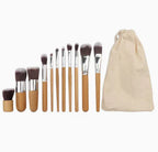 Bamboo Makeup Brush Set