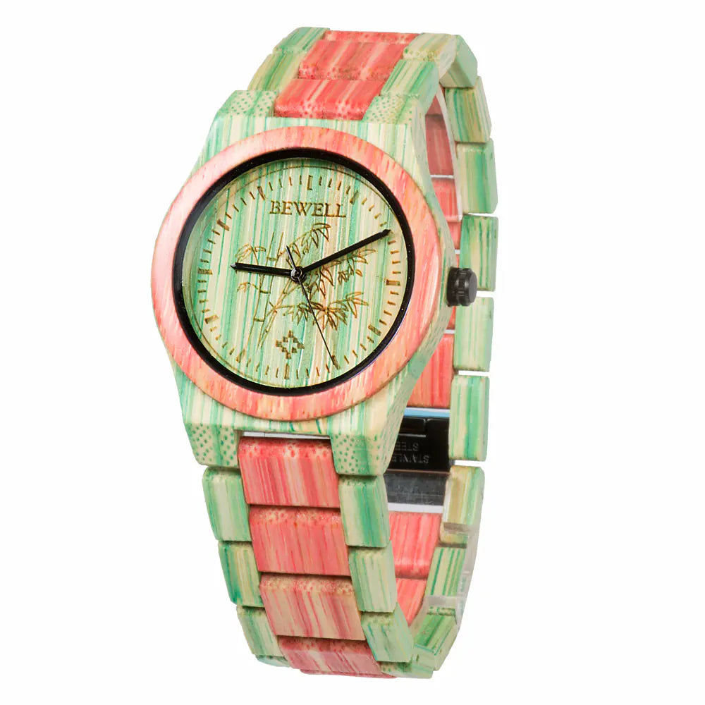 Colorful Bamboo Wood Watch Series