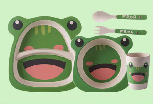 Bamboo Fiber Kids Dinner Set