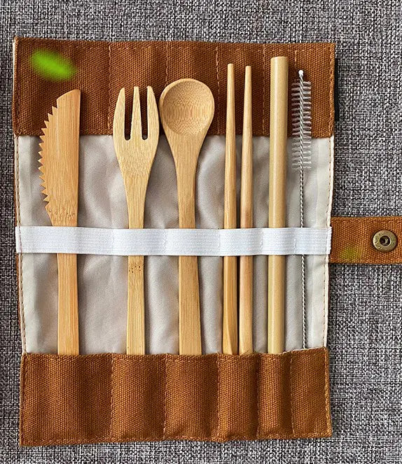 Bamboo Cutlery Set - Japanese Style Dining Utensils