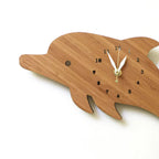 Bamboo Dolphin Wall Clock