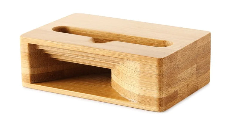 Bamboo Phone Stand with Natural Amplifier