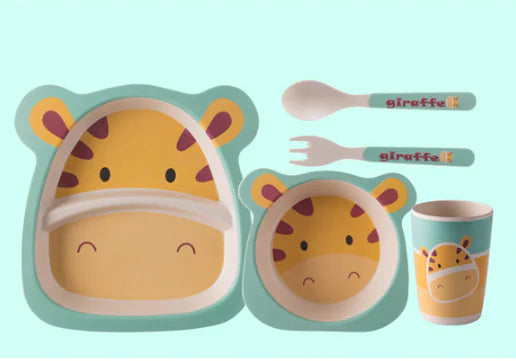 Bamboo Fiber Kids Dinner Set