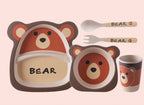 Bamboo Fiber Kids Dinner Set