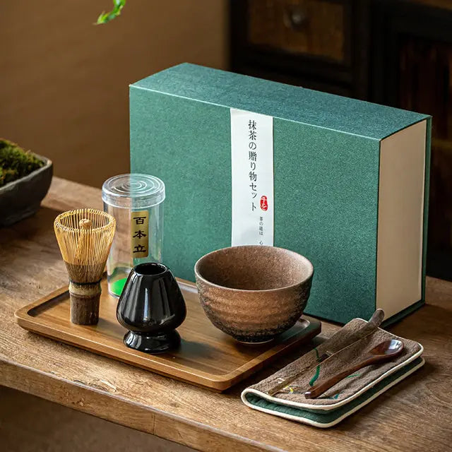 Authentic Bamboo Matcha Tea Set