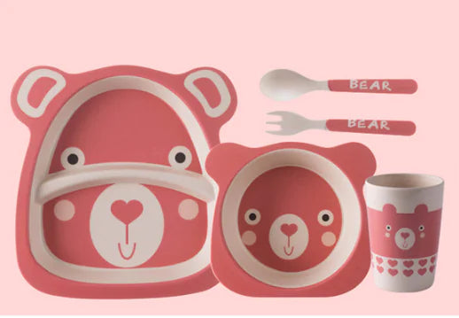 Bamboo Fiber Kids Dinner Set