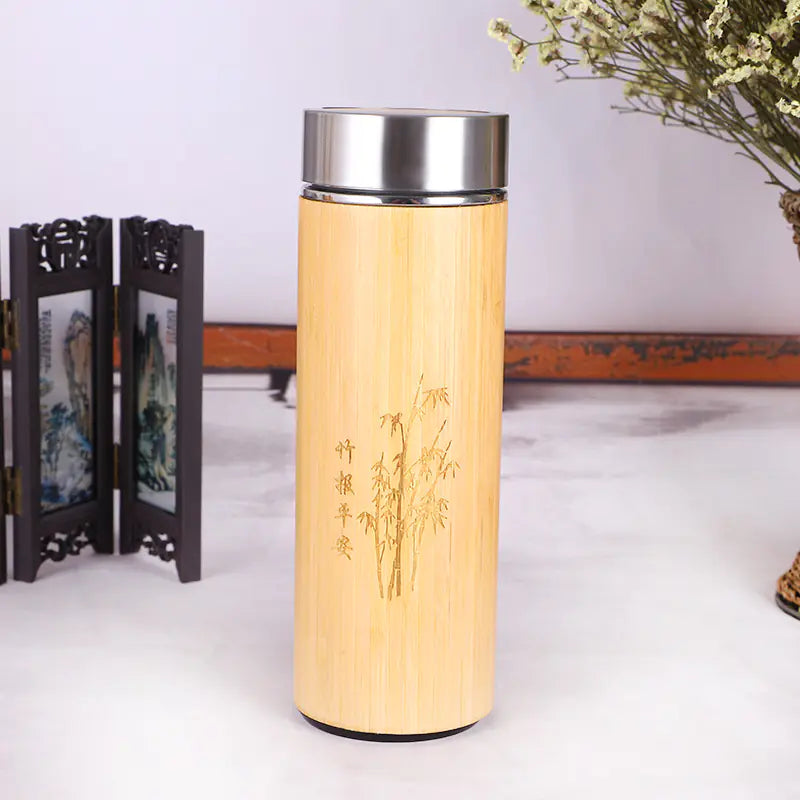 Bamboo Insulated Flask