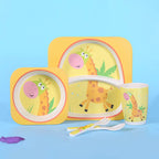 Bamboo Fiber Kids Tableware Set