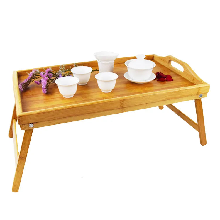Folding Bamboo Breakfast Tray